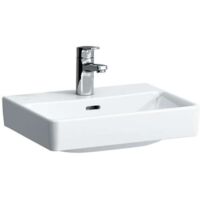 Lavabo da appoggio LAUFEN PRO S 450 x 340 mm con troppopieno, monoforo design bianco LCC LAUFEN