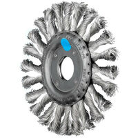 Spazzola tonda RBG 12512 / 22,2 CT INOX 0,35 D.125mm spessore filo 0,35mm VA 12mm