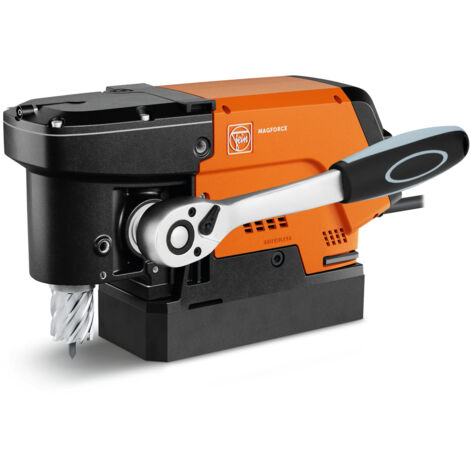 Fein – Perceuse magnétique 1200W – Force de maintien 10 000 N – Profondeur de perçage 35 mm – Vitesse réglable 130-660 tr/min