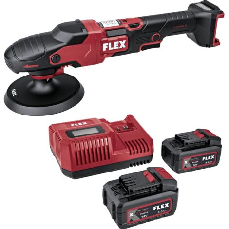 Polisseuse sans fil Flex PE 150 18-EC Set, 2x 5,0 Ah et chargeur en carton