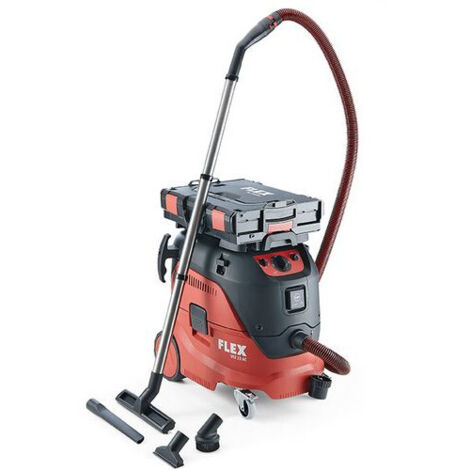 Flex – Aspirateur professionnel 465682 – 1200 W, 25000 Pa, 30L – Dépression élevée pour chantiers humides – Moteur haute performance