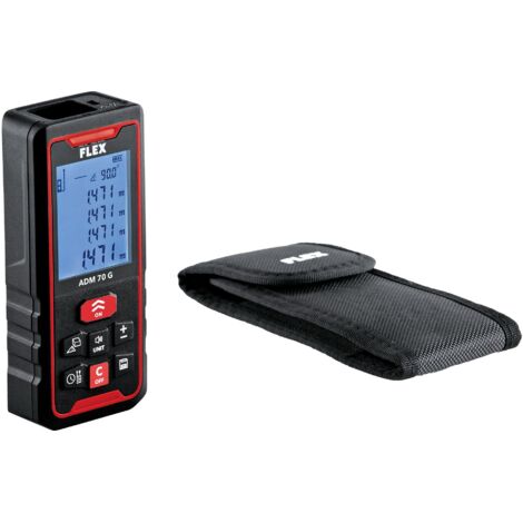 Flex – Télémètre laser 518956 – Portée 0,05 - 70 m – Alimentation batterie intégrée – Classe laser 2 – Boîtier IP54 (1/5)