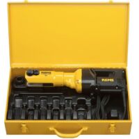 Rems – Presse hydraulique électrique 32 kN – Raccords à sertir Ø 10–108 mm – Entraînement électromécanique 450 W – Coffret acier robuste