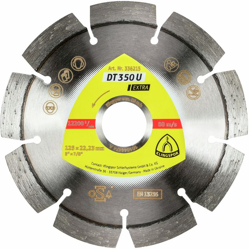 Disco Corte Porcelanico 115 Mm Turbo D.G.Obra115 Diamante Grinding