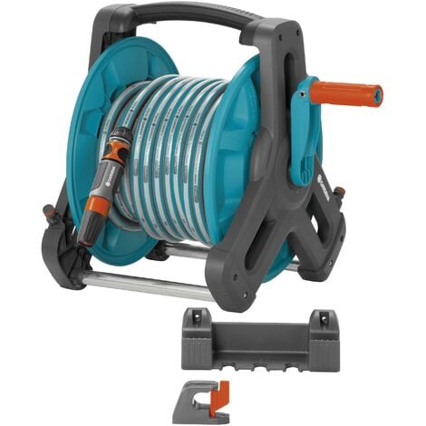 GARDENA Carro portamangueras de pared con 20 m de manguera 50 Classic (08009-20)