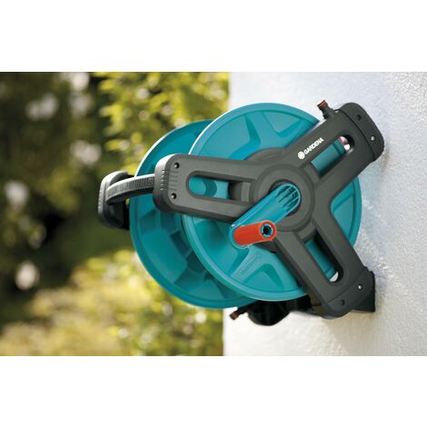 GARDENA Carro portamangueras de pared con 20 m de manguera 50 Classic (08009-20)