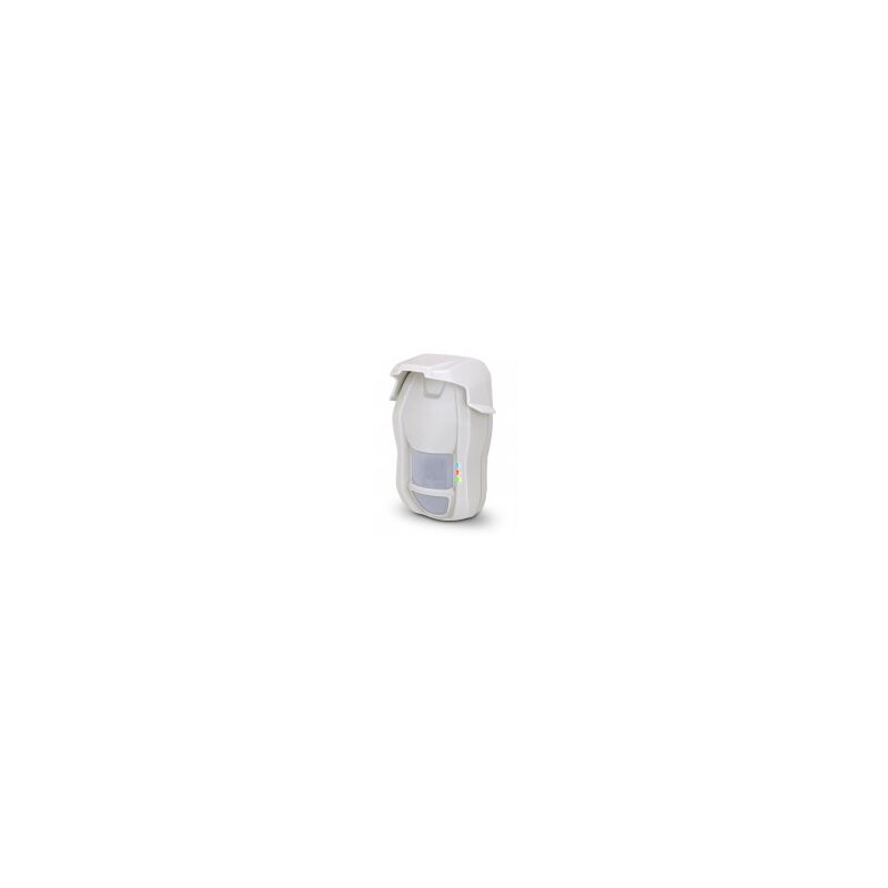 Détecteur triple technologie ULTRABUS avec lentille de protection horizontale pour extérieur IP55, portée 15 m. Version 9,9 GHz