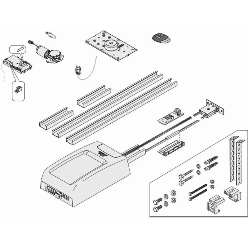 Kit Poulie Moteur DITEC Pour Portail Coulissant TOP603H-903H – Neuf – Fabriqué En Italie
