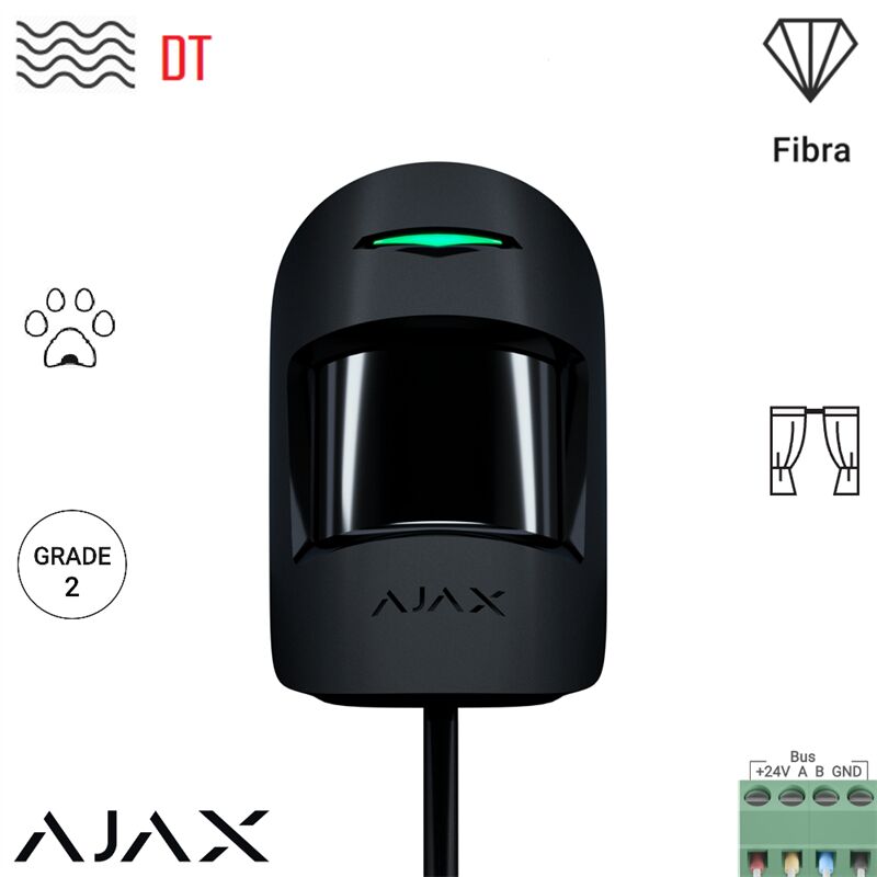 AJAX - 31237- (MOTIONPROTECT PLUS FIBER) DÉTECTEUR DE MOUVEMENT FILAIRE ...