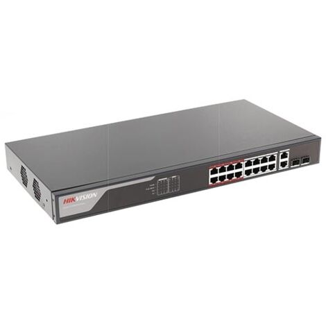 DS-3E1318P-EI - COMMUTATEUR GESTIONNAIRE INTELLIGENT 10/100 16 PORTS POE (1/4)