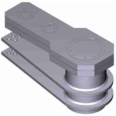 Support de montage de porte gauche – Superfrog CAME 119RIA039