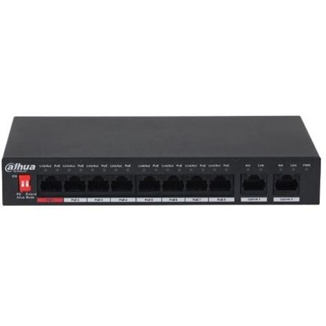 PFS3010-8ET-96-V2 - Commutateur non géré à 10 ports (8 PoE 96 W) (1/5)
