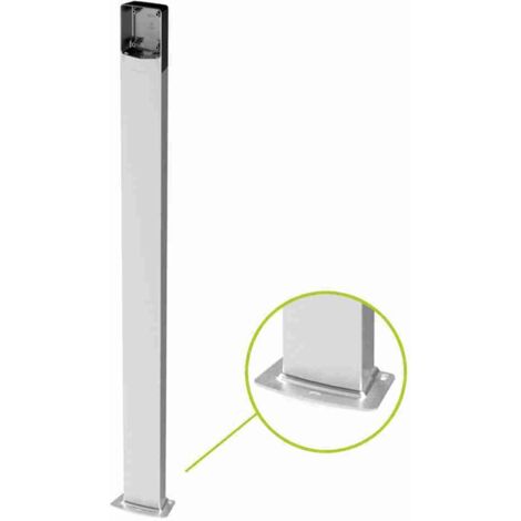 Code DITEC Colonne extérieure AXC100 en aluminium moulé sous pression d'une hauteur de 1000 mm. Lentille accessoire incluse dans l'emballage pour l'installation d'une photocellule supplémentaire (type