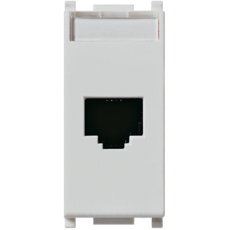 Presa RJ45 Vimar Netsafe Serie Plana, Colore Argento, Modulo 3 Posti, Per Connettività E Reti - 5