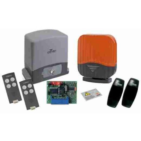 Cardin – KTSLEVO600 – Kit de motorisation pour portail coulissant – Charge max 600 kg – Moteur 230V avec encodeur – Photocellules 25m