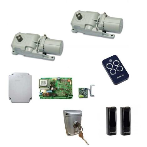 Genius – 5170208 Kit de motorisation de portail – Moteur enterré – Charge maximale 400kg – Longueur de vantail 2.5m – Tension 230V