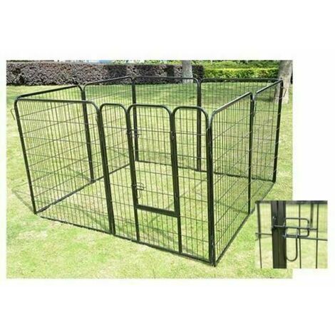 Luxe Parc Enclos En Metal Pour Les Chiots Les Chiens Les Chats Rongeurs Panneaux 8 X