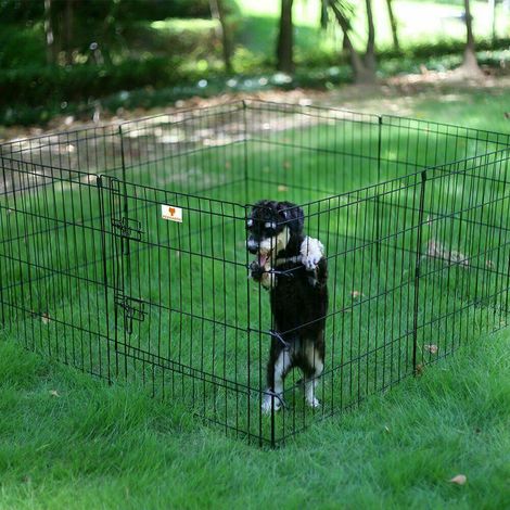 Luxe Parc Enclos Metal Cage Box Barriere Pour Les Chiots Chiens Chats Rongeurs 60 Cm