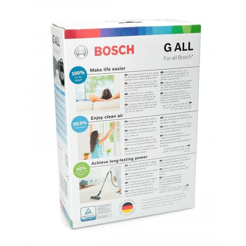 Confezione da 16 sacchetti per aspirapolvere Bosch 17002095