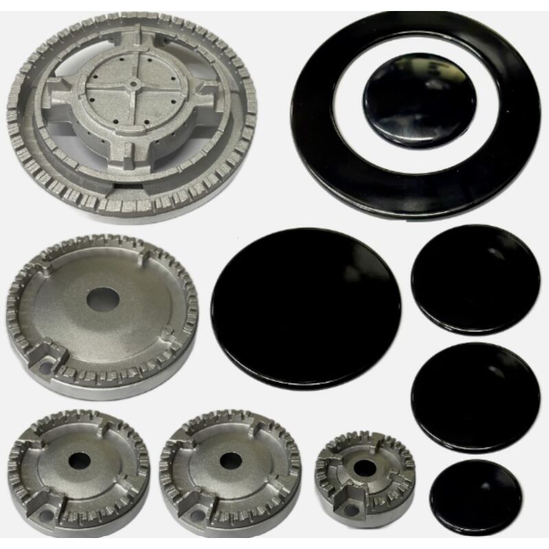 Aspira Briciole Piattelli Per Forno A Gas Kit 5 Bruciatori Piattelli Spartifiamma Cucina A Gas Glem Gas - Rossi Ricambi 4 Fuochi Bruciatori Fornelli A Gas - Foto 4