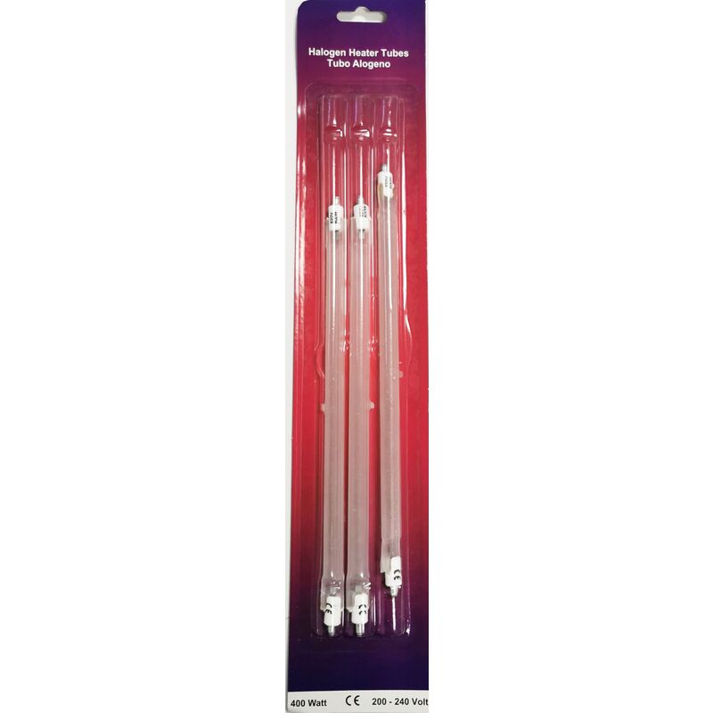 Kit 3 Resistenze Alogene Per Stufa - 24cm, 400W, Tubo Riscaldante Per Stufe Portatili Con Ruote - Foto 12