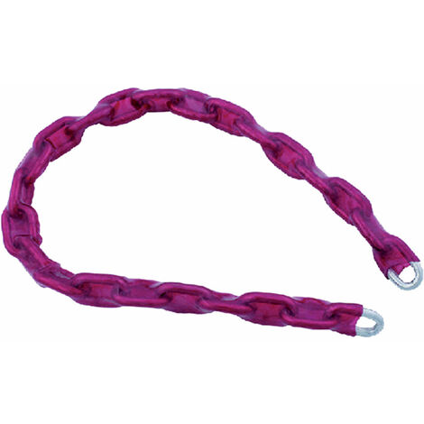 Catena Antifurto In Acciaio Cementato 10mm - Lunghezza 120 Cm Con Rivestimento Nylon