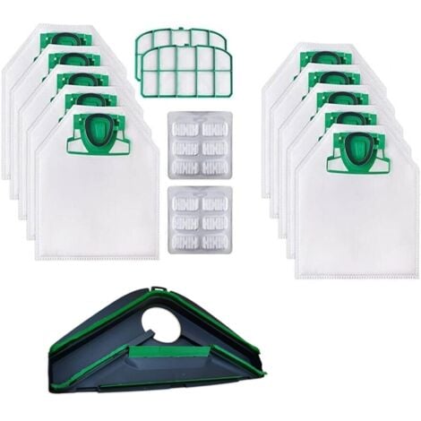 Filtri Aspirapolvere Sacchetti Per Aspirapolvere Vorwerk Folletto VK200 FP200 - Confezione Da 12 Pezzi Filtrazione 5 Strati - Foto 8