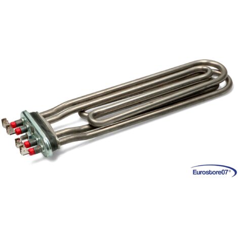 RESISTENZA LAVASTOVIGLIE PROFESSIONALE 5000W 400V 80x27mm. CON BORDO VASCA (1/4)