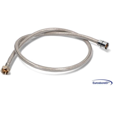 TUBO CUCINA FLESSIBILE INOX DN10 R2379IJ 1100mm ATTACCO 1/2  FEMMINA - FEMMINA (1/4)