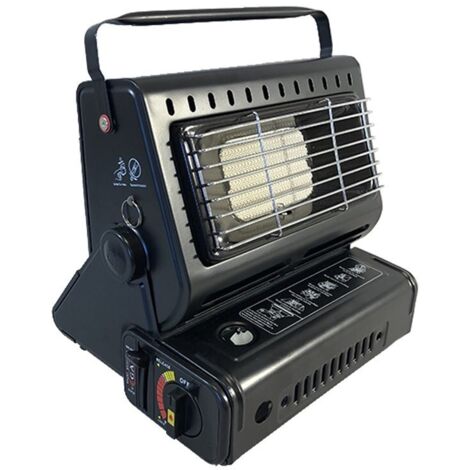 Riscaldatore a gas mobile 1300W T-Trade NIKLAS con cartuccia di gas 227gr Maniglia di trasporto