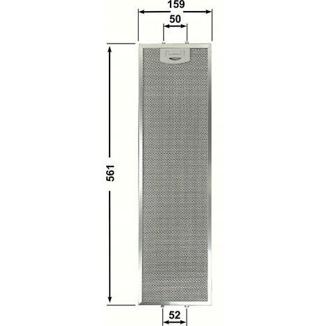TECNOWIND 4FIS60ALM1.2   FILTRO CAPPA IN  ALLUMINIO 561x159x8mm CD 39617800 F264