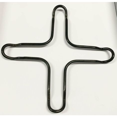 RIDUZIONE MOKA GRIGLIA CUCINA GAS NERA UNIVERSALE CM 16 X 16 LARGA 2 -A 8046SM