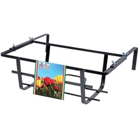 Fioriera balconiera da balcone in ferro verniciata portavaso vaso fiori cm 60