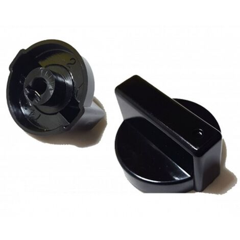 CANDY IBERNA GASFIRE ZEROWATT 1 PZ MANOPOLA CUCINA NERA INNESTO 6 MM  - M 5463