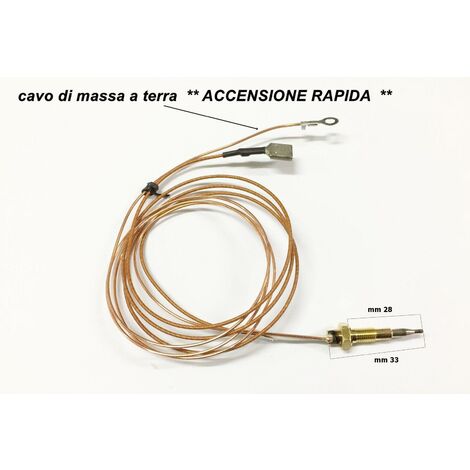 Termocoppia Accensione Mm 33 Franke Tecnogas Foster Beko Glem Gas H 4775 Tc  32