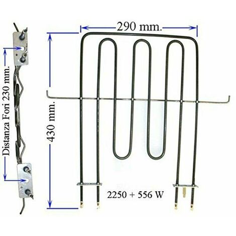 Ariston Indesit -resistenza Forno Superiore 2250 W C00081591 Originale RS 59