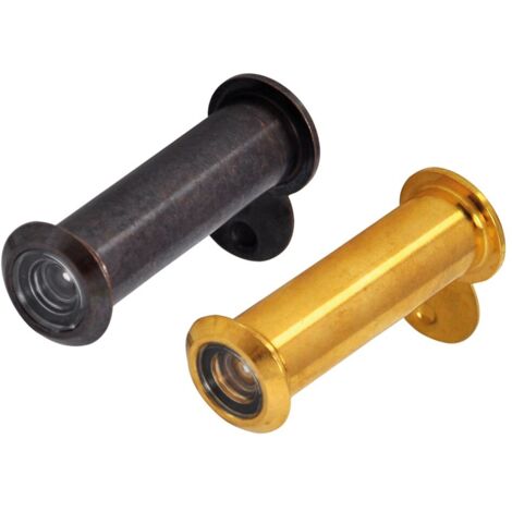 Spioncino 180 Gradi Spioncino Panoramico 180° Per Porte - Ottica Sintetica, Bronzato, Lunghezza Regolabile 60-110 Mm Spioncini Per Porte Blindate