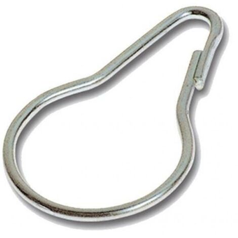 30 Ganci Per Tenda Doccia In Metallo Nero – Anelli Rotondi Antiruggine Per Bagno, Diametro 5.1 Cm - 2