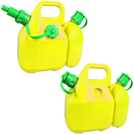 TANICA DOPPIA PER BENZINA/OLIO LT.6 +2,5 IN PLASTICA  1 pz     FER-241991 (1/5)