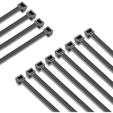 FASCETTE NYLON NERE- mm.7,6x550 - PEZZI 100 - FER  298049