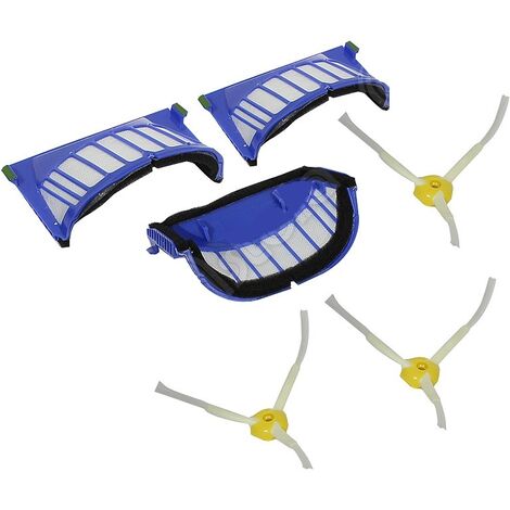 Kit 10 Pezzi Filtri HEPA E Spazzole Per Rowenta Explorer Serie 20/40/45/50, RG687, RR682, RR688
