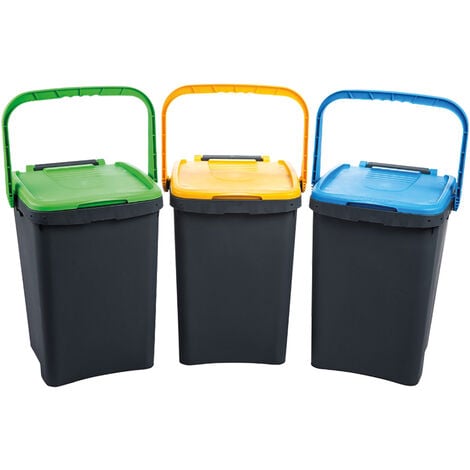 PATTUMIERA RACCOLTA DIFFERENZIATA 'ECOPLUS' 10 lt. cm 24 x 25,5 x h 29,5 marrone