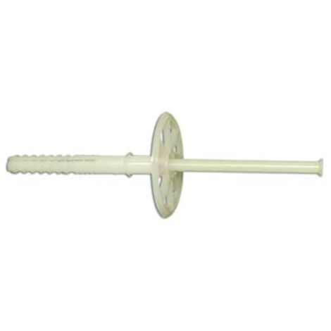 TASSELLO ESPANSIONE IN PE HD +CHIODO BIANCO CAPPOTTO TERMICO-ø mm.58x220h PZ 250 (1/5)