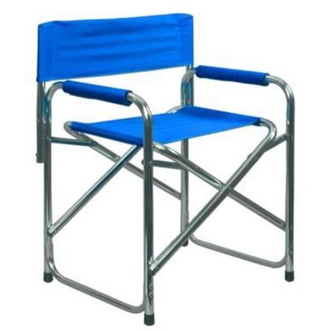 SEDIA REGISTA IN ALLUMINIO BLU IN ALLUMINIO