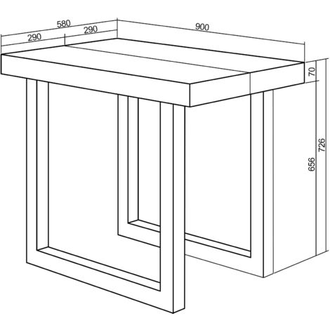 Skraut Home - Ausziehbarertisch, Multifunktionaler ausziehbarer, 260, Für 12 Gäste, Massivholz Beine, Moderner Stil, Eiche