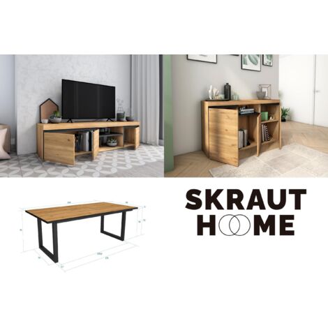 Skraut Home Esstisch Für 6 Personen – Industriell, Stabil & Einfach Aufzubauen
