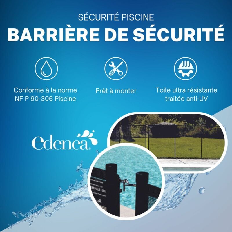 BARRIÈRE DE PROTECTION SOUPLE MODULE DE 6ML - EDG by Aqualux