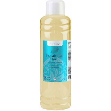 Fragrance Sauna Hammam Senteur Eucalyptus Fort à Base d'Huiles Essentielles - Bouteille 1 L -
