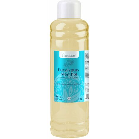 Fragrance Sauna Hammam Senteur Eucalyptus Menthol à Base d'Huiles Essentielles - Bouteille 1 L -