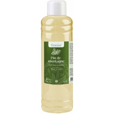 Fragrance Sauna Hammam Senteur Pin de Montagne à Base d'Huiles Essentielles - Bouteille 1 L -